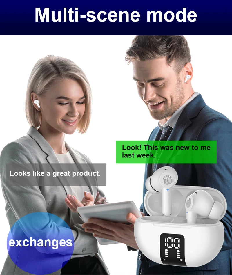 M10 Translation earphones 144 Languages Instant Translated Smart Voice Translator Wireless Bluetooth Travel Translator headset