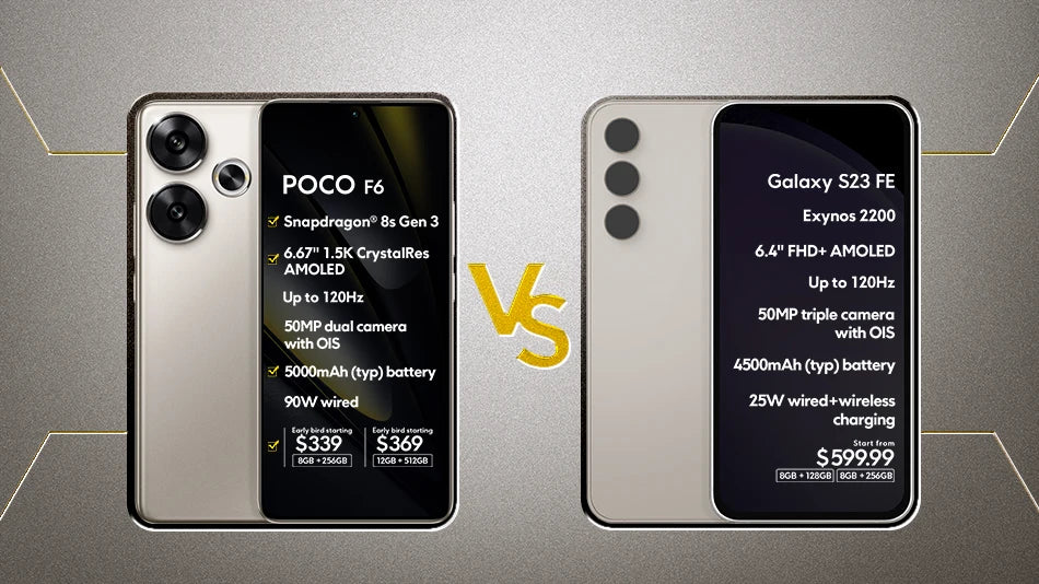 World Premiere POCO F6 Smartphone Global Version Snapdragon®8s Gen 3 NFC 120Hz Flow AMOLED 90W Turbo Charging 5000mAh Battery
