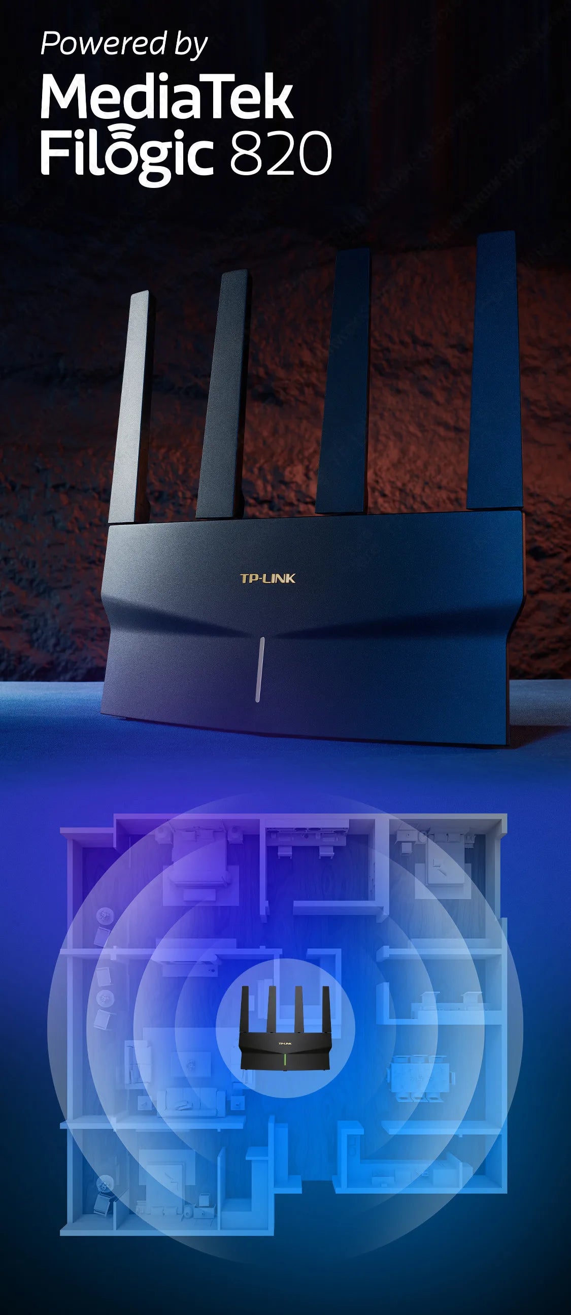 TP-LINK WIFI6 Dual Band AX3000 Wireless Router 2.5G&5G Mesh Networking AP Hotspot  Wifi Range Extender  Access Point