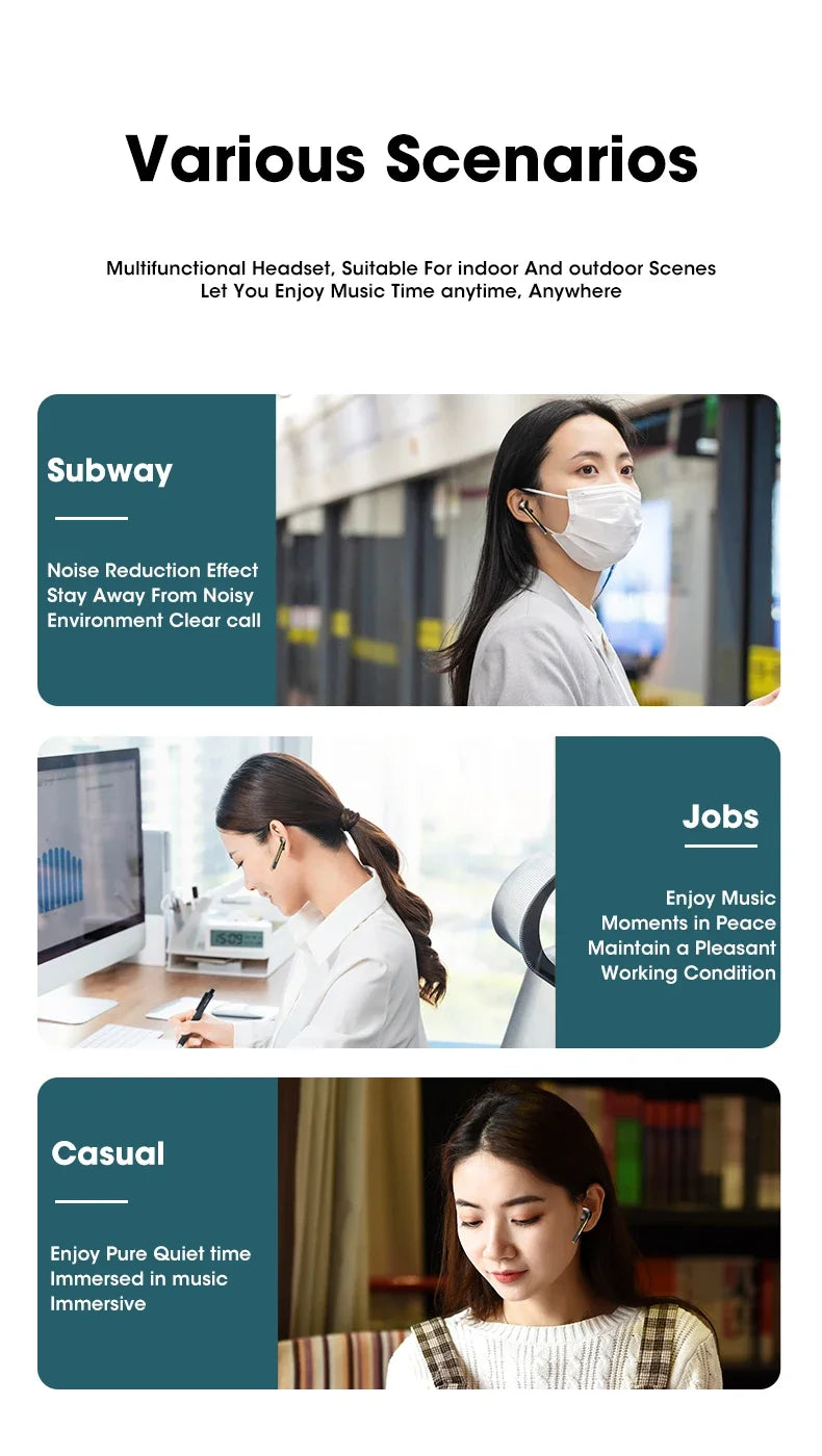 j18 NEW Upgrade Bluetooth 5.1 Earphone Wireless Headphone Stereo Earbuds Headset With Charging Box Microphone For xiaomi iphone