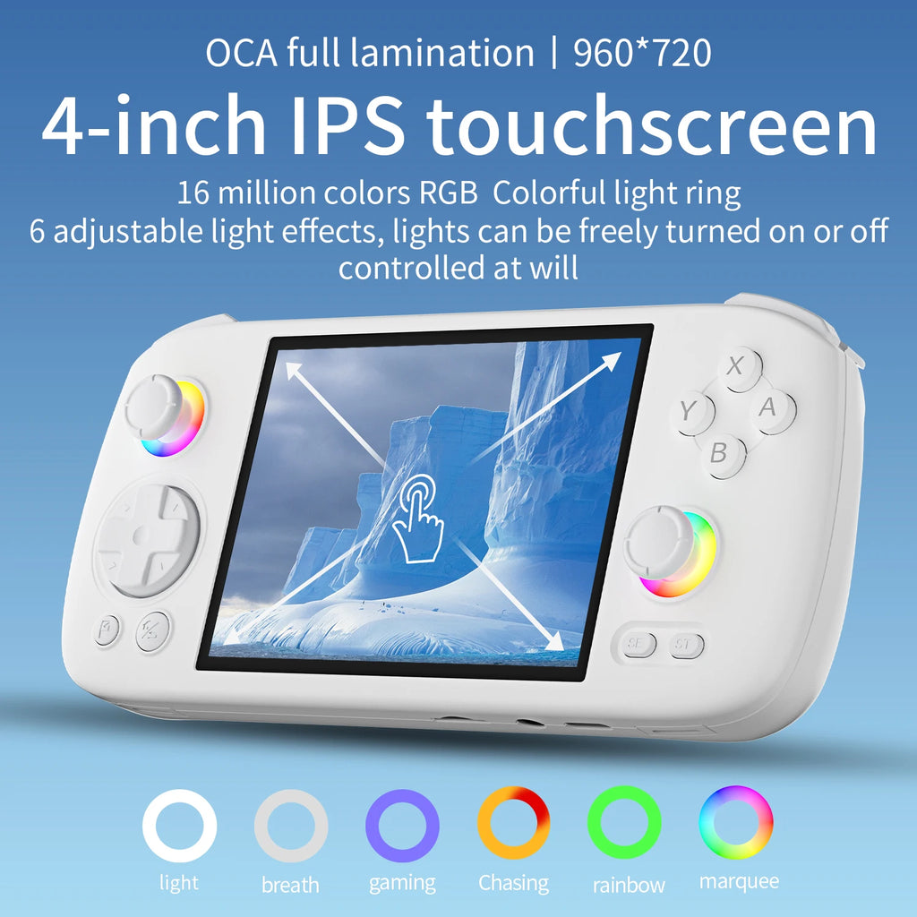 ANBERNIC RG406H RG 406H Handheld Game Console 4inch IPS Multi-touch Screen Retro Video Games Players Support 5G WIFI FOTA Update