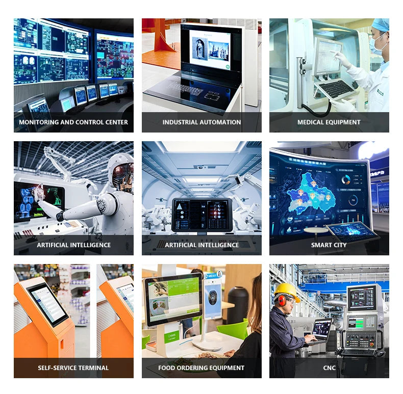 Factory Direct Sales 15.6 inch Wall-mounted and Desktop Industrial Tablets with Capacitive Touchscreen IP65 i3 i5 i7 4G 128G SSD