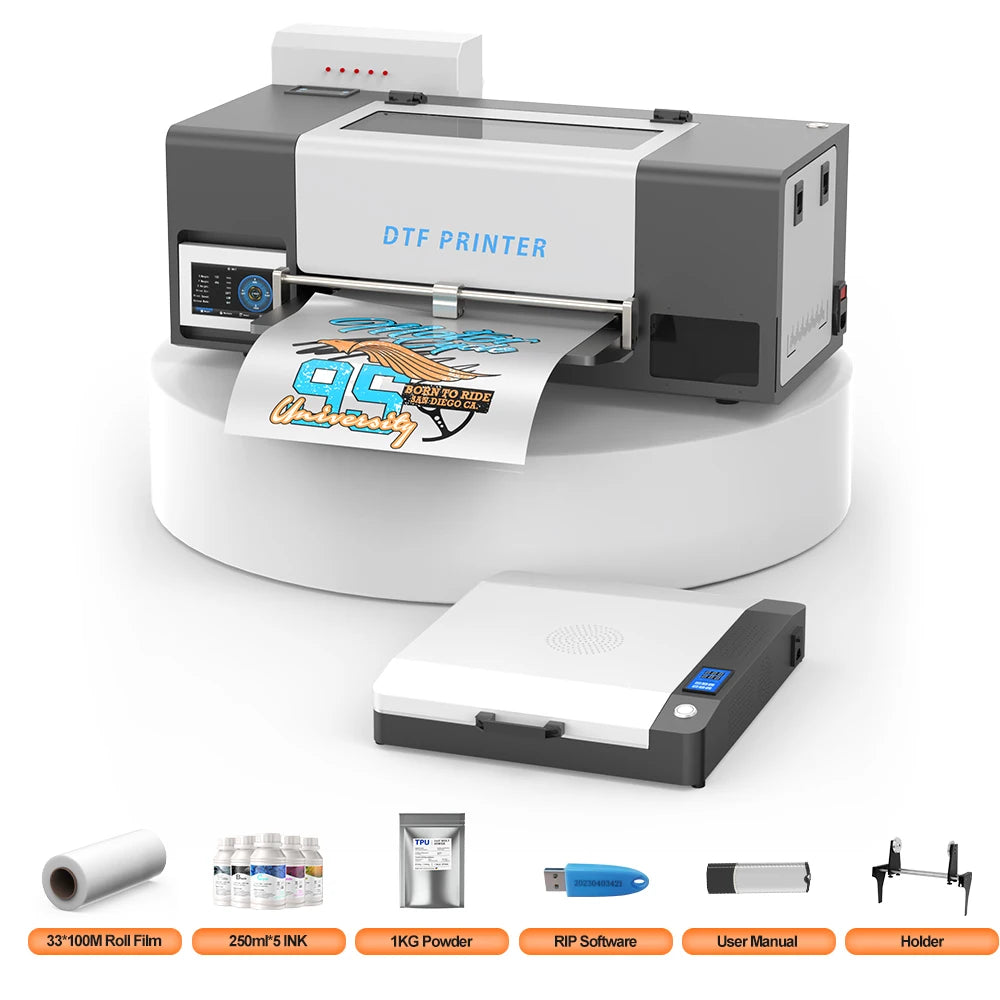 A3 DTF Printer Impresora 13inch XP600 DTF Printer Transfer Printe Direct Roll Film Printing Jeans Bag Hat DTF Printing Machine