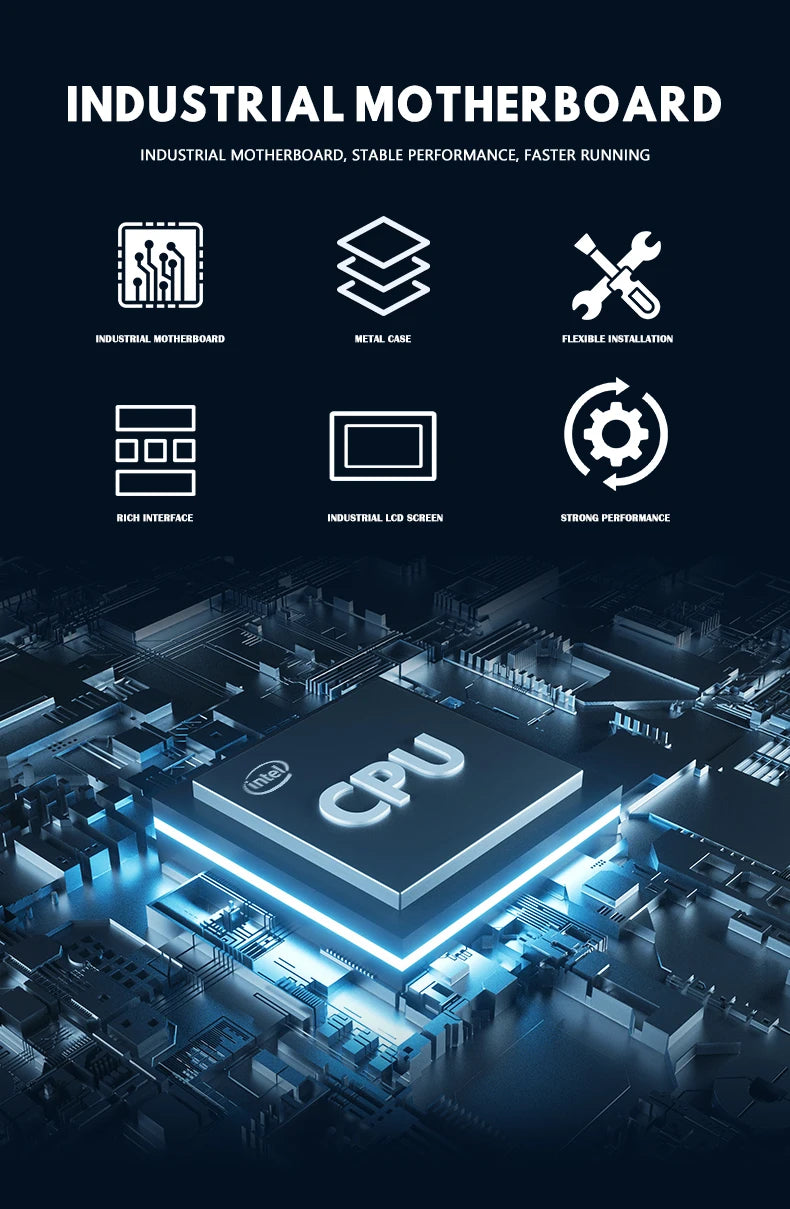 Factory Direct Sales 15.6 inch Wall-mounted and Desktop Industrial Tablets with Capacitive Touchscreen IP65 i3 i5 i7 4G 128G SSD