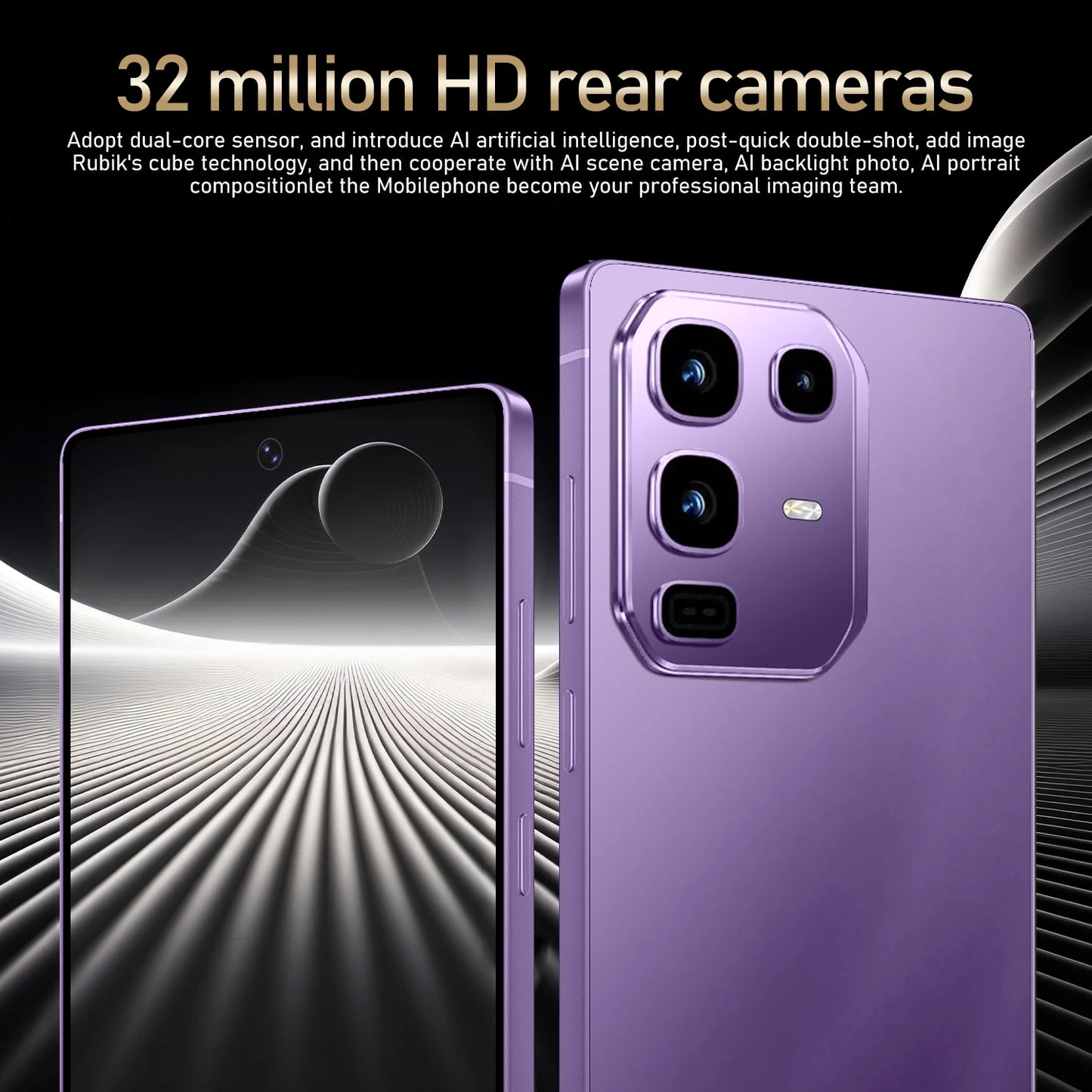 Global Vision S25 Ultra Smartphone Android 4100mAh 8GB RAM 256G ROM 6.8 Inch Phone 720x1600HD 16+32MP 4G 5G Network Mobile Phone