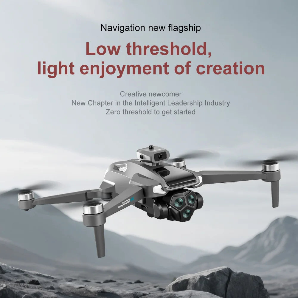 M66 New Folding Drone 4,5" Screen 25 Min Battery 8K Movie Camera Optical Flow Position Aircrafting Obstacle Avoidance Brushless