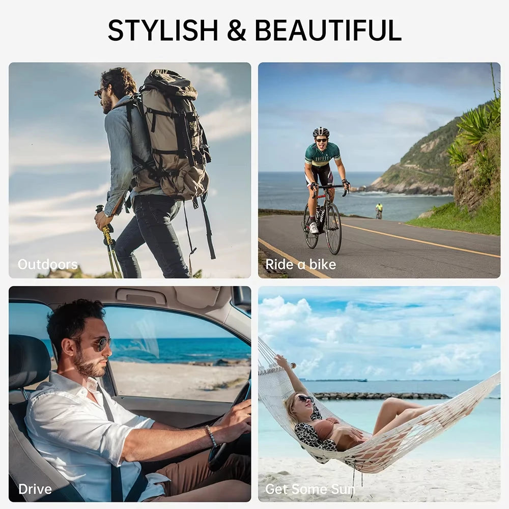 Brand New Hibloks For RayBan Meta Wayfarer RW4008 Large Glasses Clip Colorful Polarized Sunglasses Lenses Anti-Glare Protection