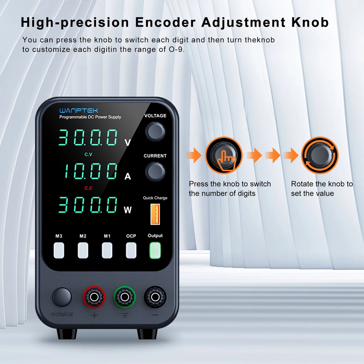 Wanptek Laboratory Power Supply Adjustable 30V 60V 120V For Phone Repair Regulated Lab Bench DC Power Supplies