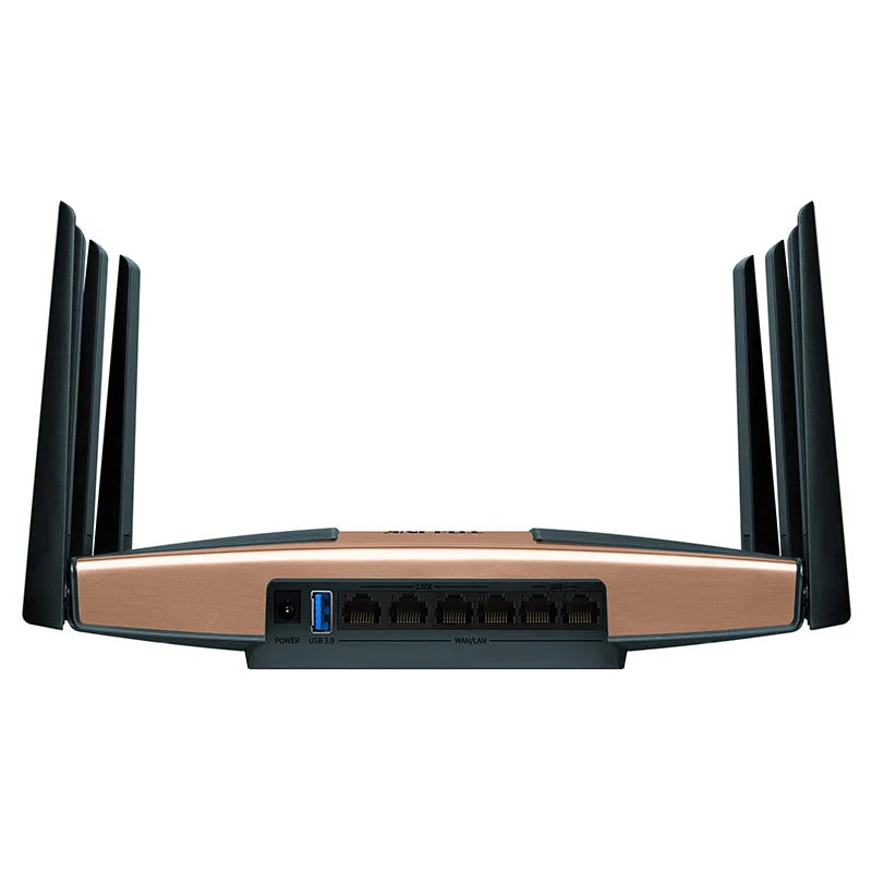 4* 2.5G RJ45 WAN/LAN Ports BE7200 7200Mbps WiFi7 Wireless Mesh Router Dual-Frequency Wi-Fi 7 802.11be WiFi 7 USB3.0 CPU 1.5GHz