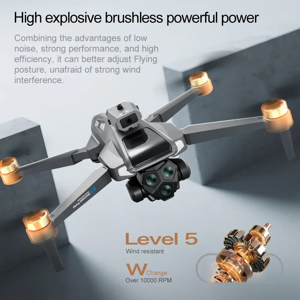 M66 New Folding Drone 4,5" Screen 25 Min Battery 8K Movie Camera Optical Flow Position Aircrafting Obstacle Avoidance Brushless