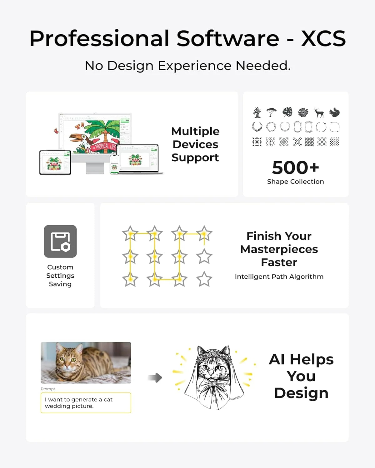 Xtool P2S 55W CO2 Laser Cutter All-In-1 Desktop Engraver Machine for Metal Leather Glass Acrylic Paper-New Condition