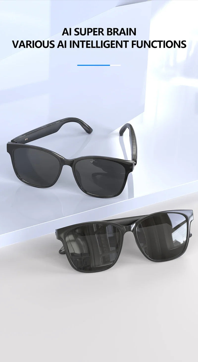 2025 New AI Smart Glasses Intelligent Translation Wireless Bluetooth Glasses Real-time Simultaneous Interpretation Headset