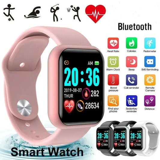 Y68 Smart Watch For Women Men Wristwatch bands BT Connected Phone Player Music Fitness Sport Bracelet Sleep Monitor d20 Watches