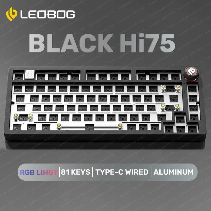 LEOBOG Hi75C Pro Hi75 Sugar65 Custom Mechanical Keyboard Aluminum Kits Hot Swap Wired Gaming Keyboard RGB Gamer Gasket Keyboard