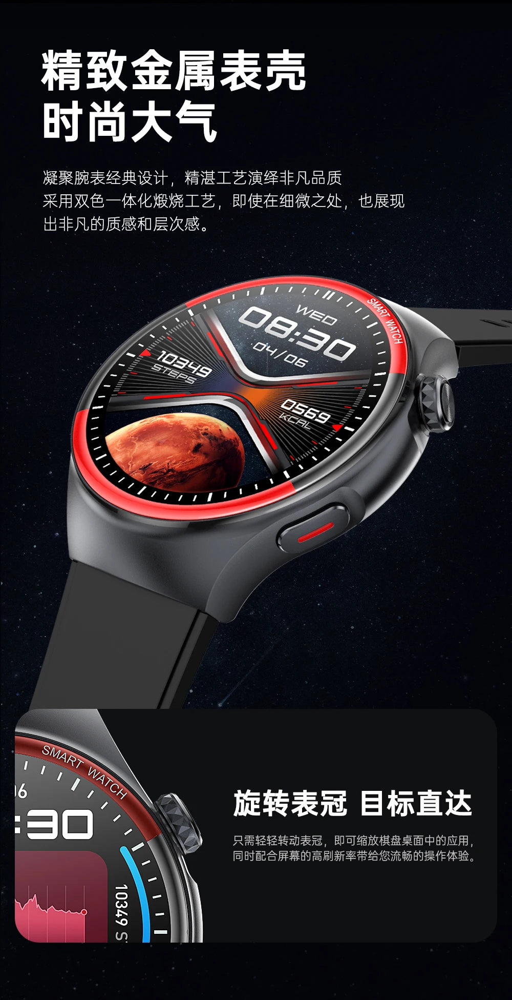 Medical Grade Non invasive Blood Glucose HRV Detection Smart Watch NFC HD Bluetooth call Smart watch Man Woman