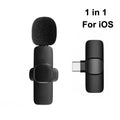 3 In 1 Wireless Lavalier Microphone for Android 3.5mm for radio Live Recording Noise Reduction Professional Mini Microph