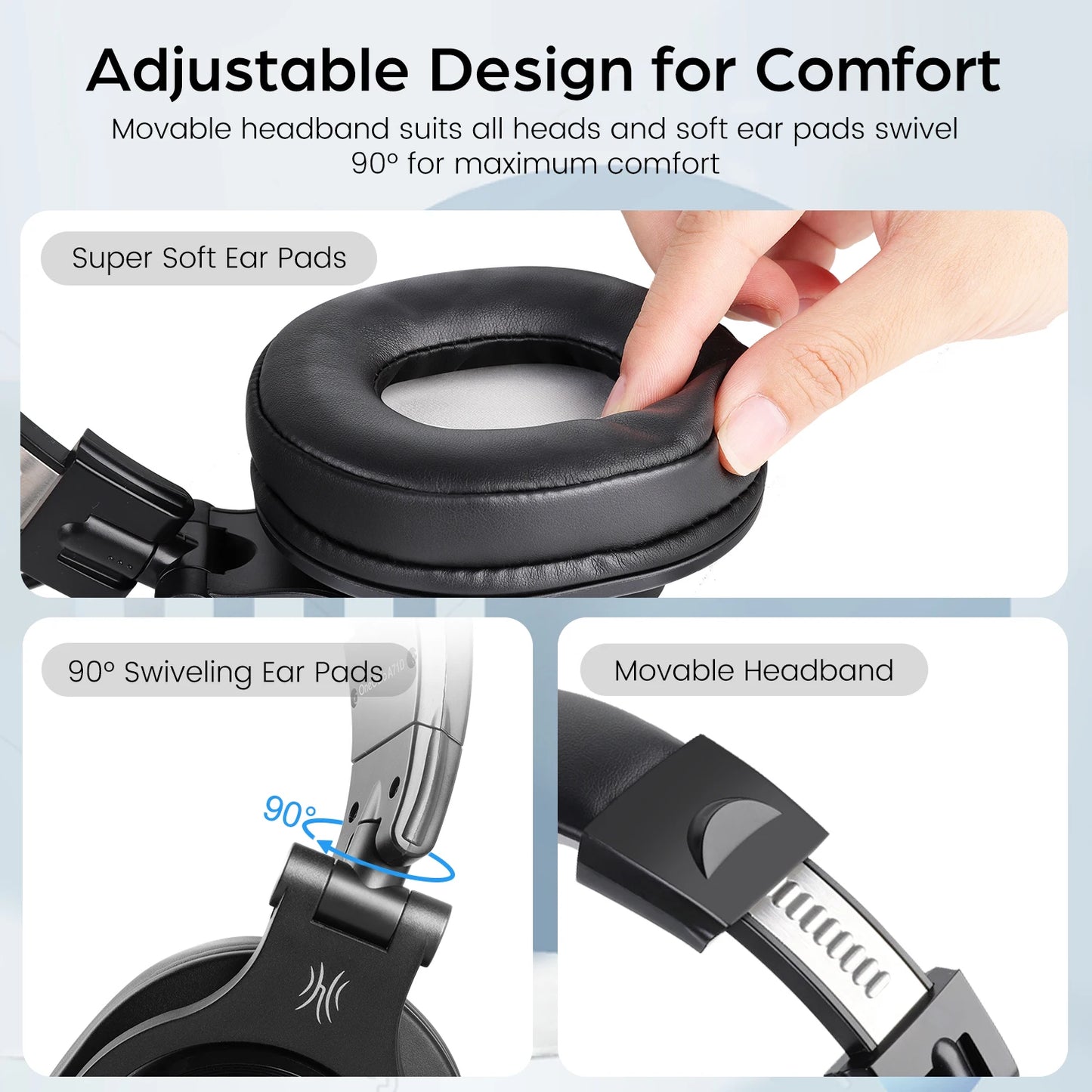 Oneodio A71D Computer Gaming Headset With Detachable Microphone Wired Over Ear Call Center Headphones For PC Skype Office Gamer