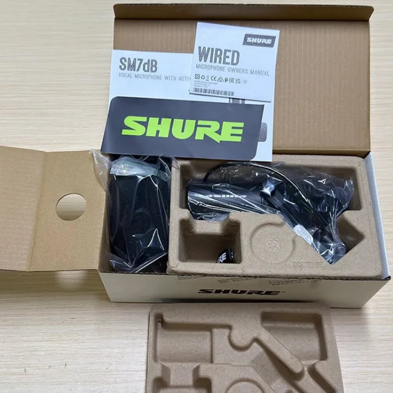 Shure SM7dB 7DB professional podcast microphone, built-in+28dB preamplifier, with optional frequency response dynamic microphone