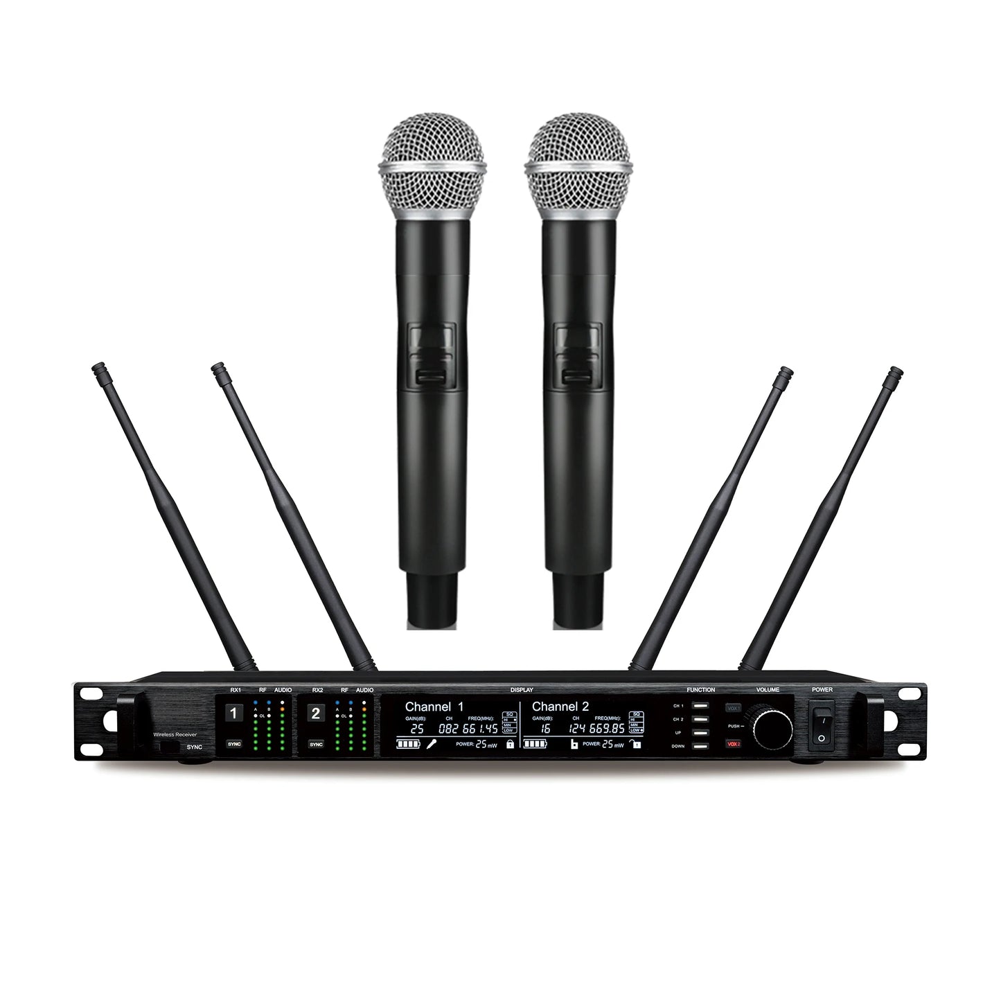 Leicozic Professional Wireless Microphone Chrome KSM8 AD4D Fit Beta58 Beta87a Dual Microfone Lapel Headset Mic Stage Performance