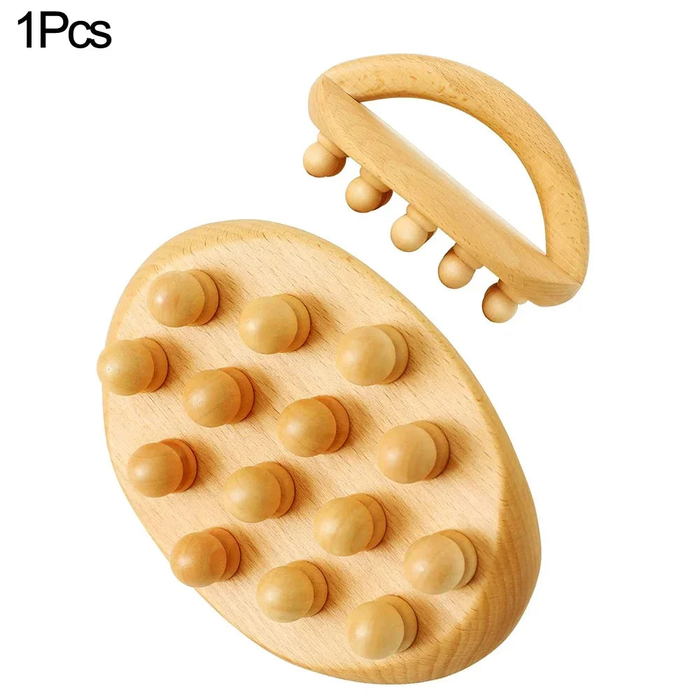 ZONGKUNG 1PCS Wooden Therapy Massage Sets Pain Relief Anti Cellulite Body Slimmling Gua Sha Back Massager Maderoterapia Corporal