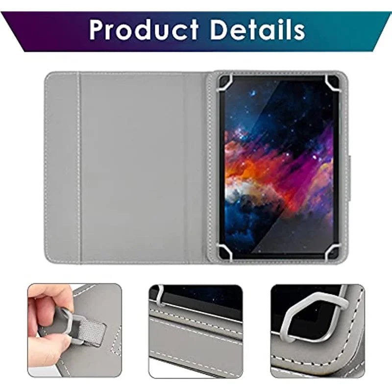 Universal 7"8"10.1"Tablet Case,8inch 10inch Tablet Cover,Folio Leather Stand Shell Case for 7-10.5 inch Android/iOS/Windows Capa