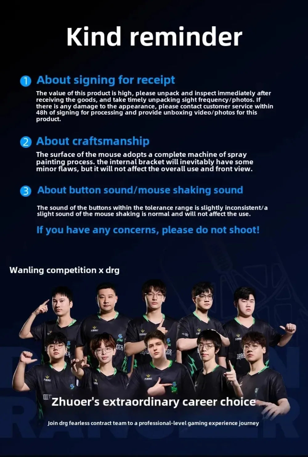 WLMOUSE Beast X Pro Magnesium alloy lightweight wireless e-sports gaming mouse 750IPS 8K PAW3950HS 30000DPI without backlight