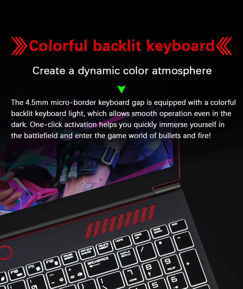 x S6 16.1 Inch Gaming Laptop RTX 4050 6G Intel Core i9-12900H i5-12450H windows 11 pro Ma64GB 2*DDR5 2*M.2 4TB office computer