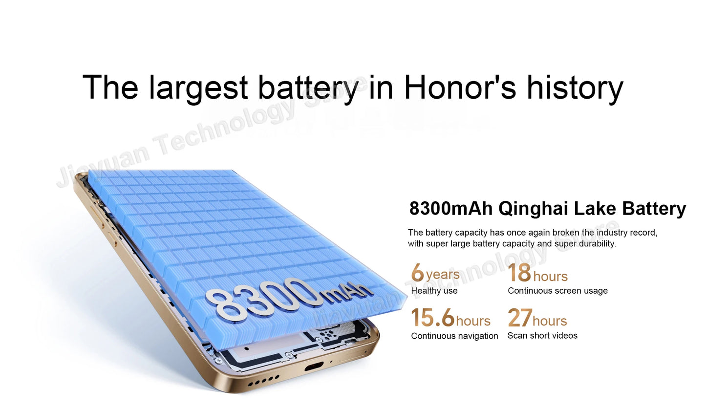 Original HONOR X70 5G Mobile Phone 6.79 Inches AMOLED Display Snapdragon 6 Gen 4 Battery 8300mAh Google Play Smartphone