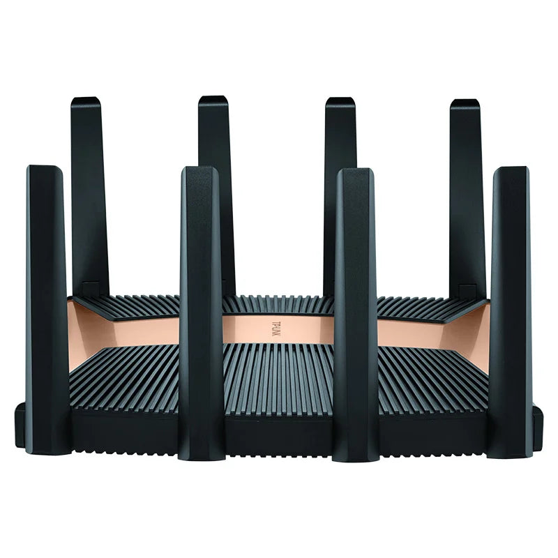 10G RJ45 WAN/LAN Ports, 13000Mbps WiFi7 Wireless Mesh Router 3-Frequency 1.3G Wi-Fi 7, 802.11BE WiFi 7, USB3.0, Quad-core 2.2GHz