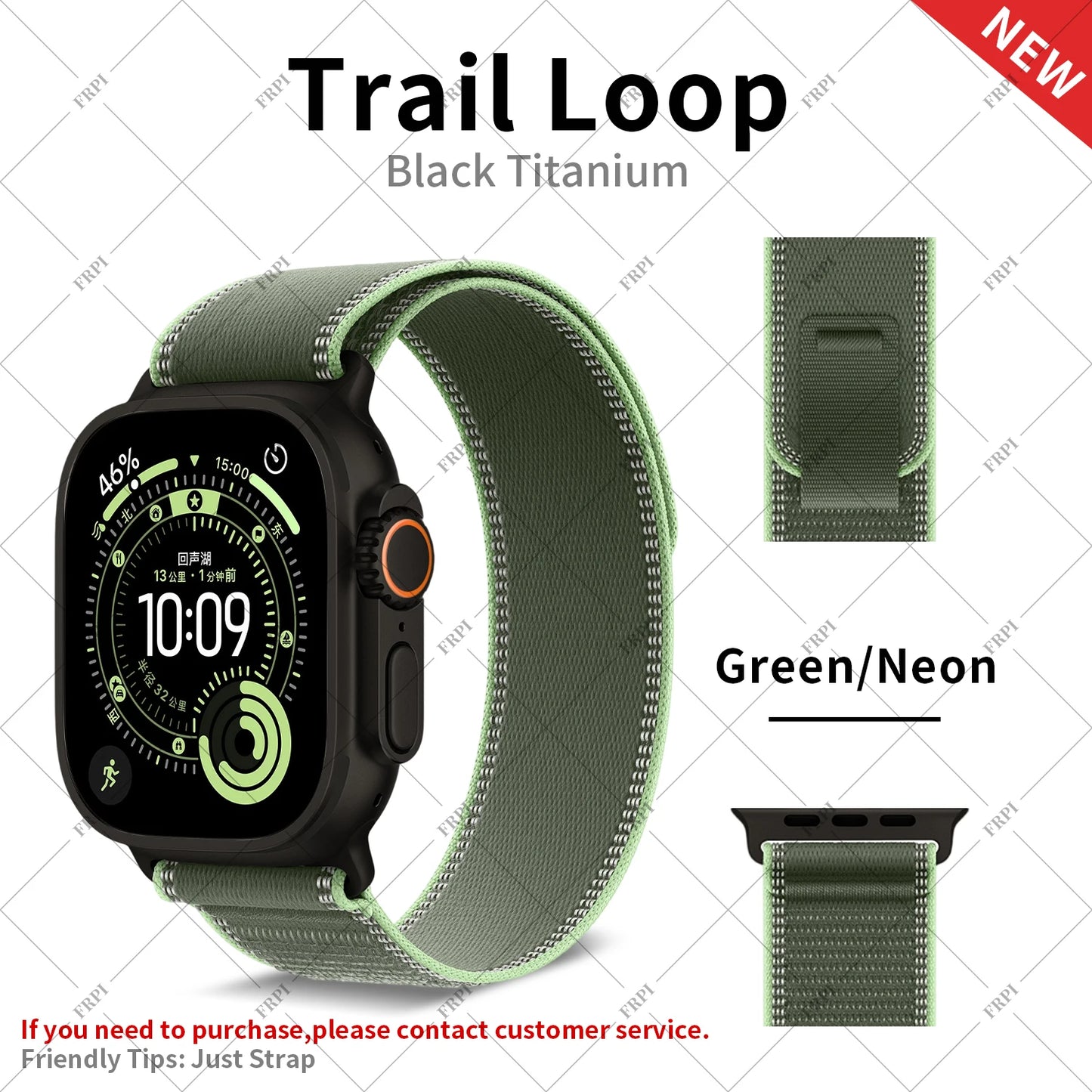 2025 New Suitable for Apple Watch  High Quality Nylon Strap Trail Loop For Watch Series 11 10 9 8 7 SE 3 Ultra 3 2 Band Iwatch