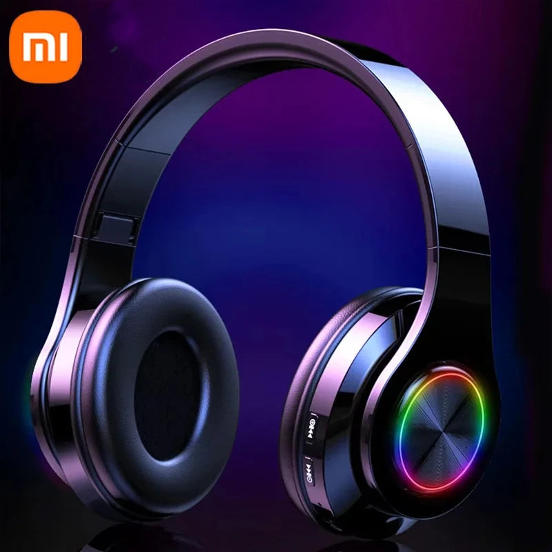 XIAOMI Bluetooth Headset Wireless Headphones Foldable HiFi Stereo Earphone With Mic Support SD Card FM For Xiaomi Iphone