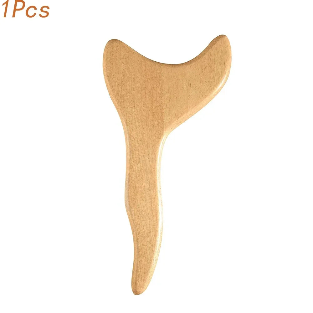 ZONGKUNG 1PCS Wooden Therapy Massage Sets Pain Relief Anti Cellulite Body Slimmling Gua Sha Back Massager Maderoterapia Corporal
