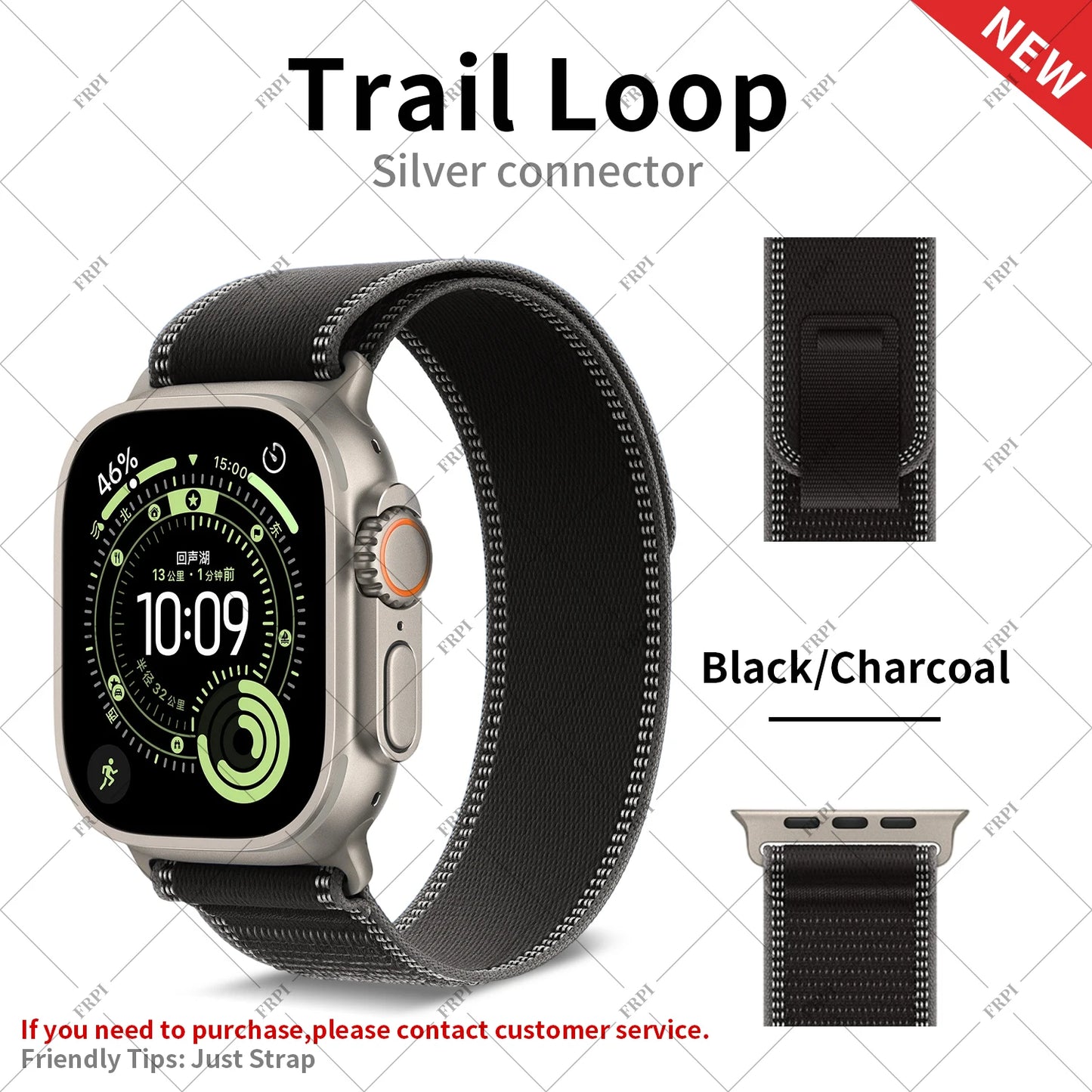 2025 New Suitable for Apple Watch  High Quality Nylon Strap Trail Loop For Watch Series 11 10 9 8 7 SE 3 Ultra 3 2 Band Iwatch