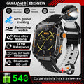 2025New GPS Smart Watch For Xiaomi IOS Military Compass Flashlight Smartwatch Men 10ATM Waterproof 100+Sport Modes BT Call Watch