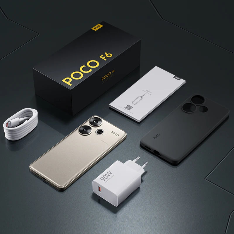 World Premiere POCO F6 Smartphone Global Version Snapdragon®8s Gen 3 NFC 120Hz Flow AMOLED 90W Turbo Charging 5000mAh Battery