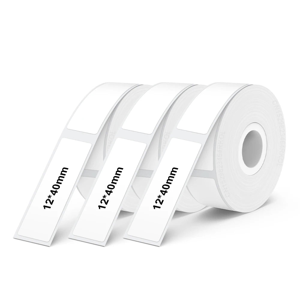 Portable Mini Label Printer D12 Bluetooth Inkless Thermal Printer Connect Phone Edit Printing Self Adhesive Sticker Labeller