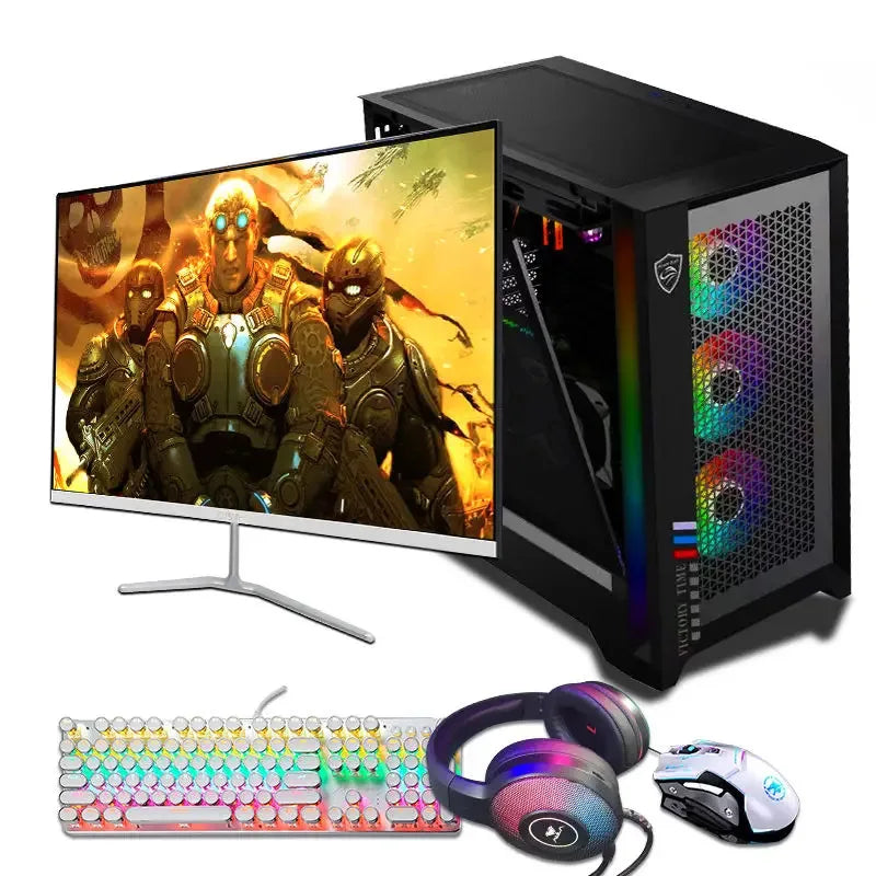 Office Desktop Computer I3 I5 I7 Ram 16GB 32GB SSD HDD 3060TI Graphics Card Win 10 Gaming PC Monitor