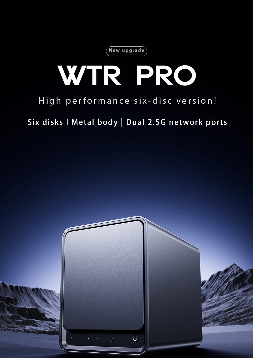 SZBOX WTR Pro NAS Mini PC with 4 Bay Twin Lake N150 DDR4 3200MHz Support 2.5/3.5" HDD*4 M.2 2280 NVMe Desktop NAS DIY Computer
