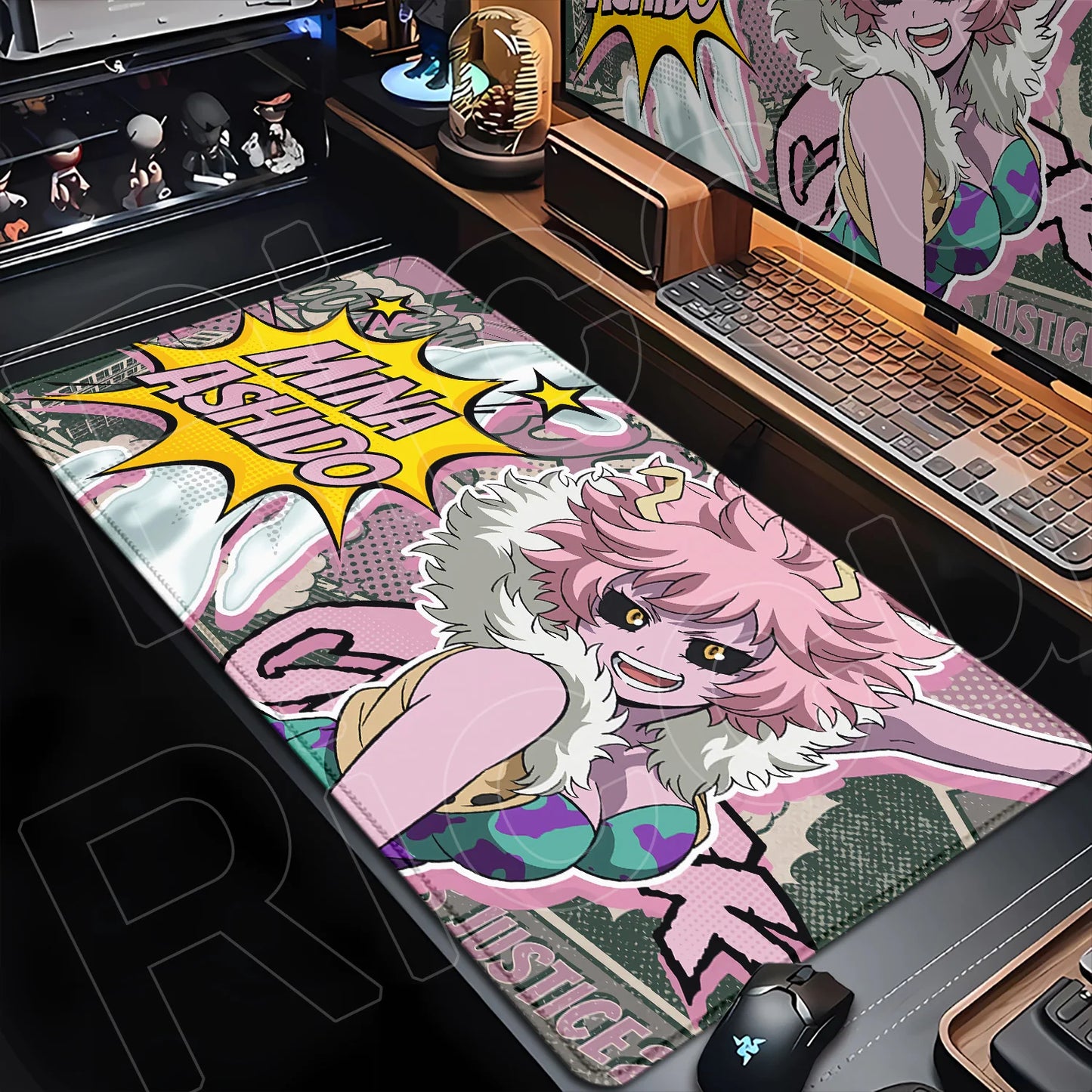 Japan Anime My Hero Academia Mousepad Bakugou Katsuki Large Lock Edge Keyboard Pad For Gamer Computer Desk Mats Anti-slip Rubber