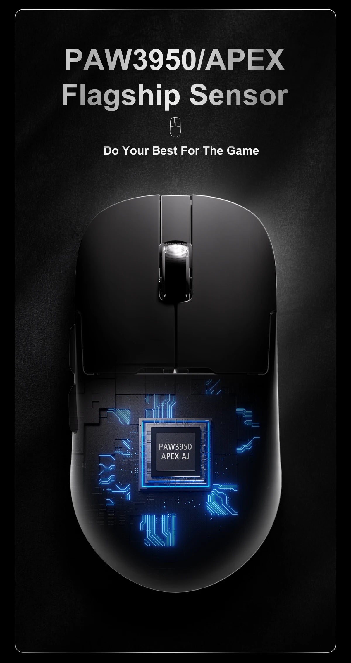 AJAZZ AJ159 APEX/AJ159PRO Wireless Gamer Mouse with RGB Magnetic Charging Base Lightweight  AJ159P Gaming Mouse for PC Laptop