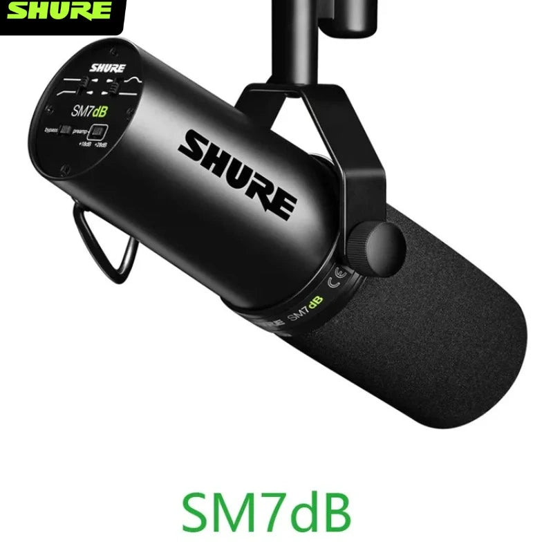 Shure SM7dB 7DB professional podcast microphone, built-in+28dB preamplifier, with optional frequency response dynamic microphone