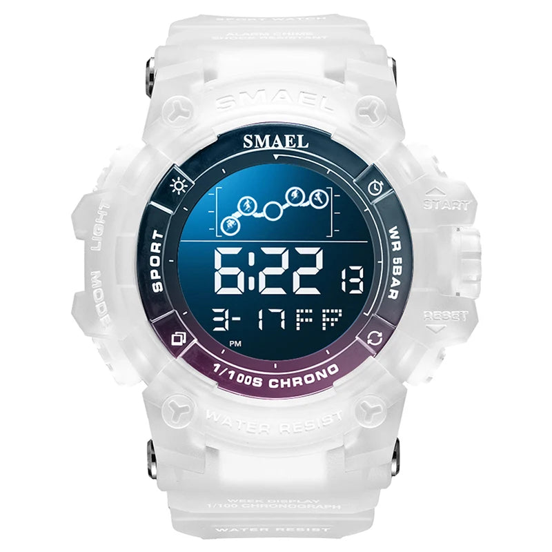 SMAEL Digital Watches Sports for Men 50m Waterproof LED Watches 8082 Men;s Wristwatches Digital  Clock Mens Sport Watches