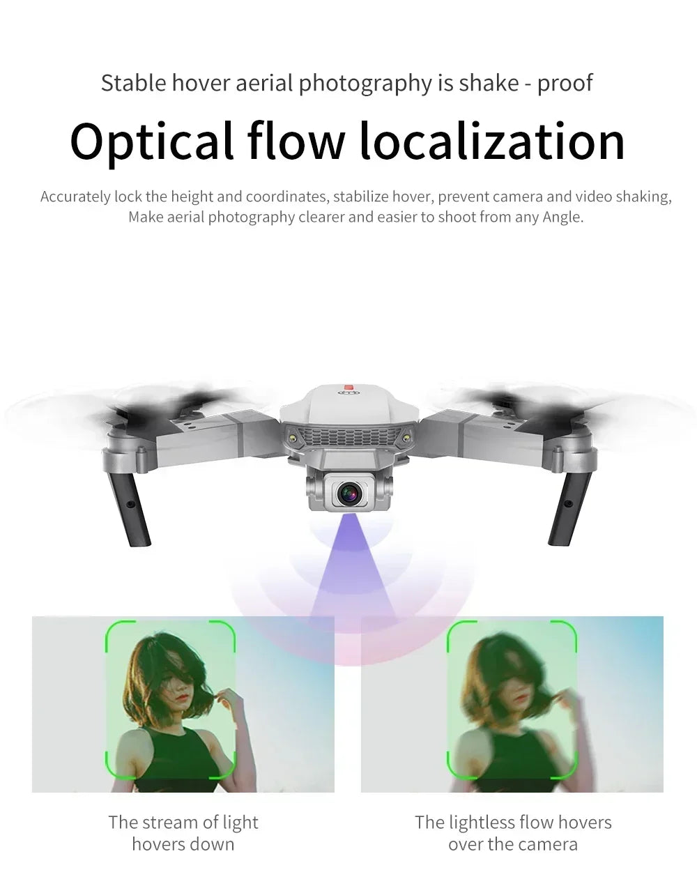 E88 Pro RC Drone WiFi FPV Height Hold Foldable Obstacle Avoidance 4K Wide-Angle HD Camera Quadrotor Helicopter Children's Toys