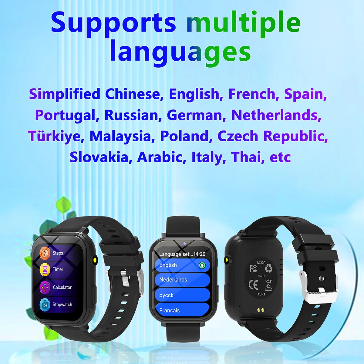 Kids Games Smart Watch 18 Games Camera Waterproof Flashlight Sleep Monitoring Step Counter Boy Girl Children Smartwatch Gifts