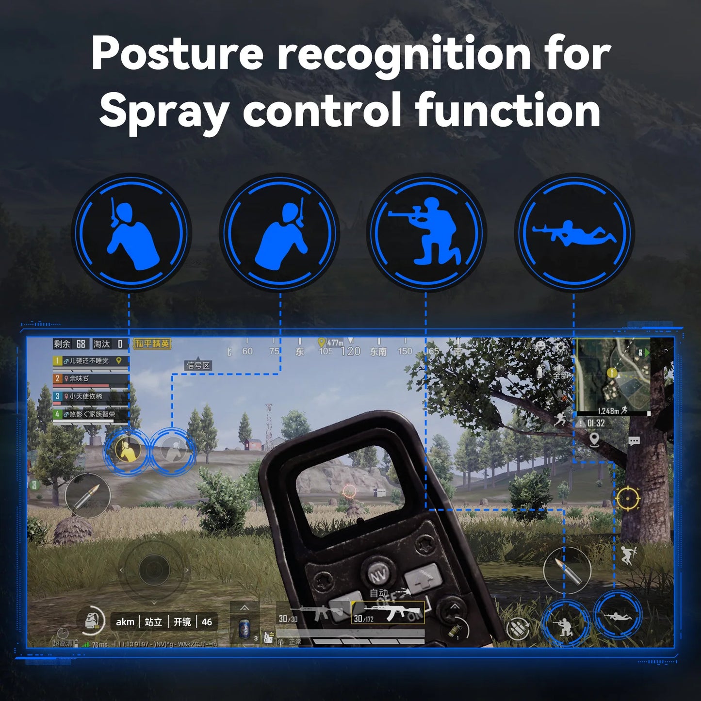 Kit Mobilador Gamer Kit Mobile Games Converter Keyboard Mouse 5 In 1 Kit One Hand Gaming Keyboard Adapter Controller PUBG Mix SE