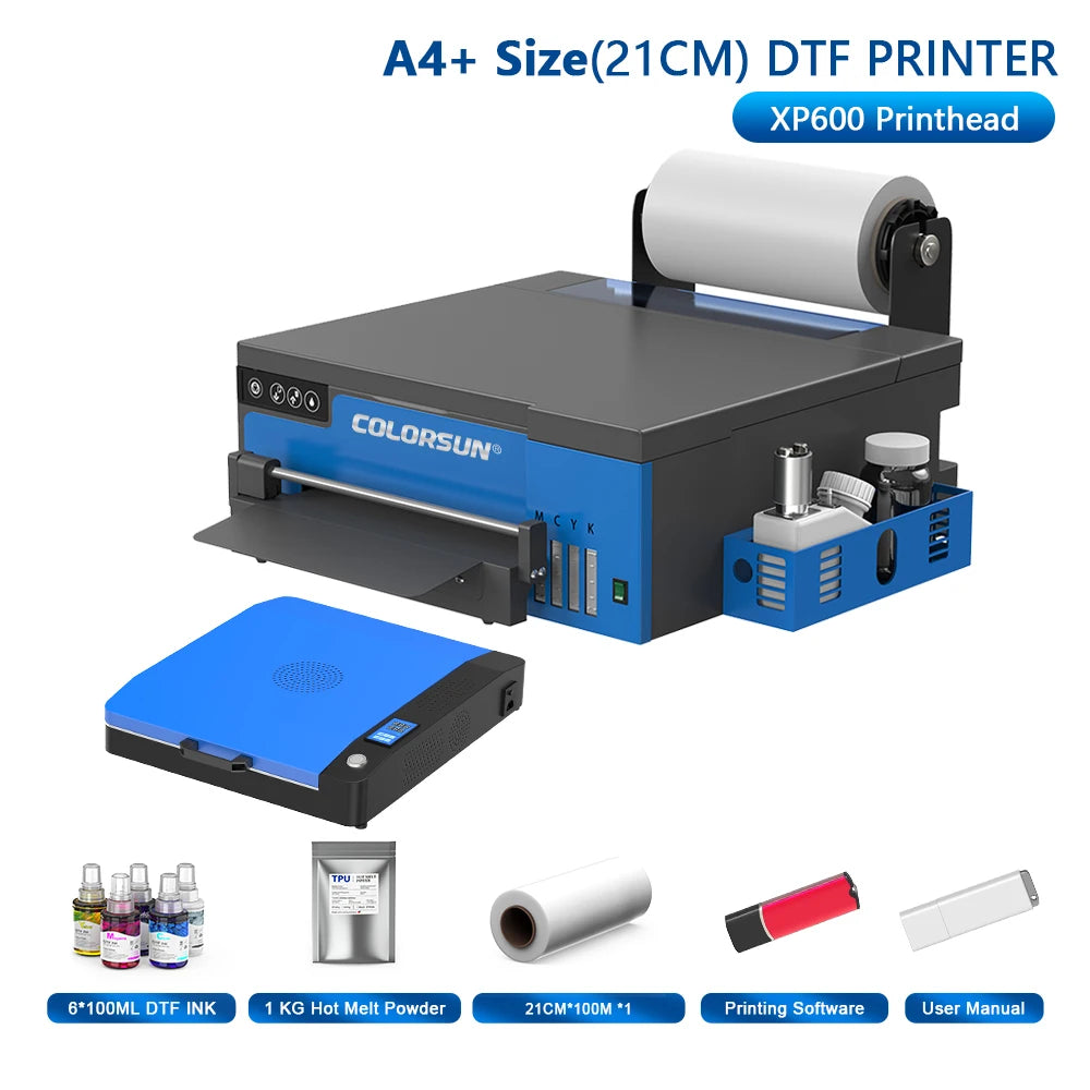 Colorsun A4/A3 DTF Printer For Epson XP600 Impresora DTF T-Shirt printing machine Driect to Film DTF Printer For T-Shirt Hoodie