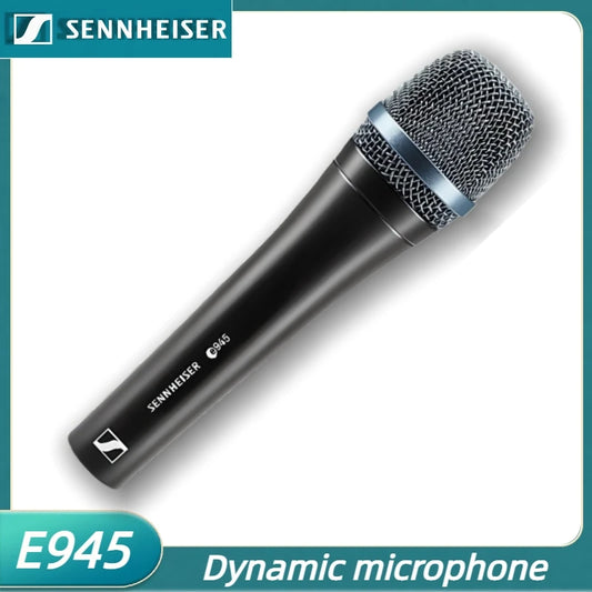 Original Sennheiser e 945 Professional Dynamic Super-Cardioid Handheld Vocal Microphone for Karaoke Bar Stage Live Performance