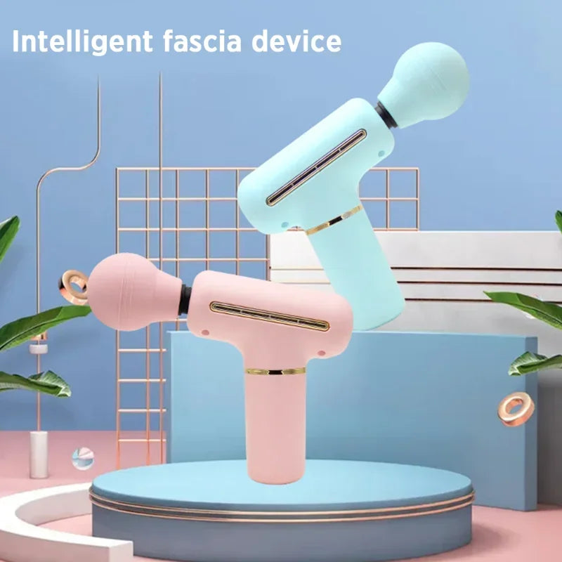 Electric Portable Body Shaping Massage Gun Deep Tissue Muscle Massager Muscle Relaxation Body Back Relaxation Fitness Slimming