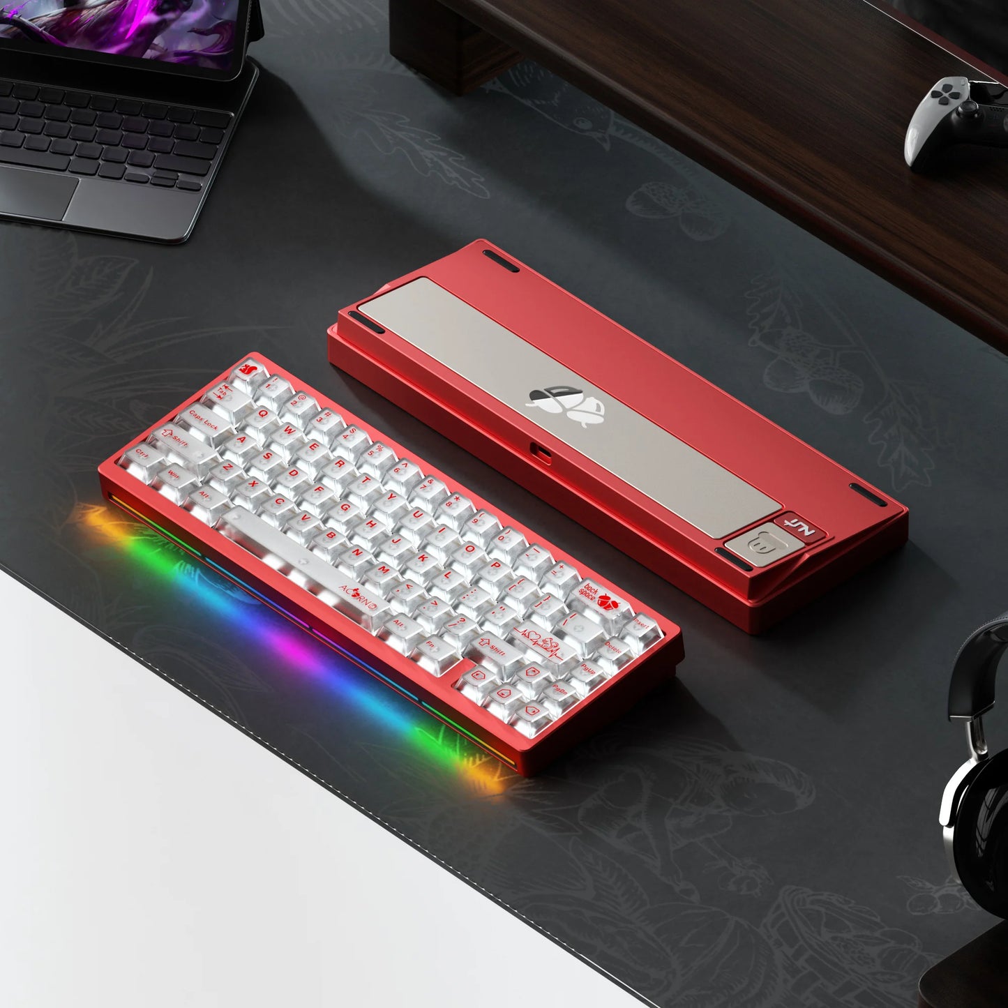 Lucky65 V2 NUT65 Sugar65 Weikav Lucky 65keys Mechanical Keyboard Aluminum 3-Mode Rgb Hot Swappable Custom Wired Gaming Keyboard
