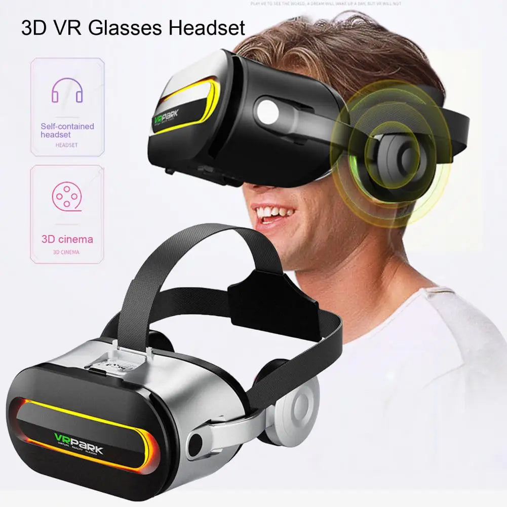Smart Phone VR Glasses Virtual Reality Headset Bluetooth 3D Devices Headphones Helmet Goggles Lenses Smartphone Mobile Cell Viar
